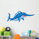 Cute Cartoon Swordfish Wall Decal