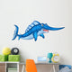Cute Cartoon Swordfish Wall Decal