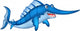 Cute Cartoon Swordfish Wall Decal