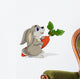 Cute Rabbit Cartoon Wall Decal