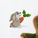 cute rabbit cartoon Wall Decal