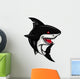Angry Shark Cartoon Wall Decal