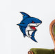 Angry Shark Cartoon Wall Decal