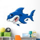 Angry Shark Cartoon Wall Decal