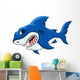 Angry Shark Cartoon Wall Decal