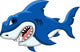 Angry Shark Cartoon Wall Decal