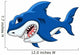 Angry Shark Cartoon Wall Decal