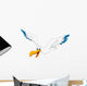 Cartoon Pelican Fying Wall Decal