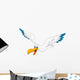 Cartoon Pelican Fying Wall Decal