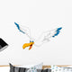 Cartoon Pelican Fying Wall Decal