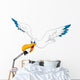 Cartoon Pelican Fying Wall Decal