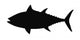 Silhouette of Tuna Fish Wall Decal
