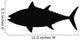 Silhouette of Tuna Fish Wall Decal