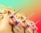 rainbow unicorn army Wall Mural
