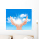Hands with Bright Sun