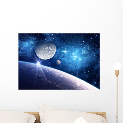With Planet Moon and Wall Mural shown on a wall