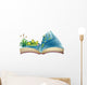 Book with Image Frogs Wall Decal