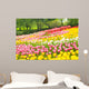 Bed of Tulips in a Garden Wall Mural