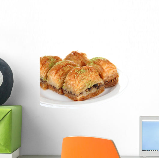 Sweet Baklava on Plate Wall Decal