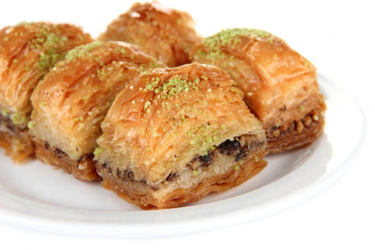Sweet Baklava on Plate Wall Decal
