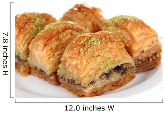 Sweet Baklava on Plate Wall Decal