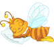 Sleeping bee Wall Decal