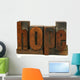 Hope - Letterpress Word Wall Decal