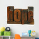 Hope - Letterpress Word Wall Decal