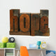 Hope - Letterpress Word Wall Decal