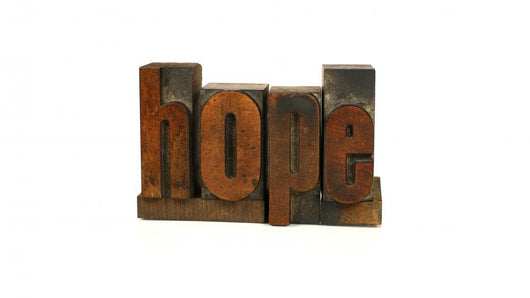 Hope - Letterpress Word Wall Decal