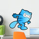 Ninja Warrior Beaver Vector Art Wall Mural