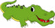 Cute Crocodile Cartoon Wall Decal
