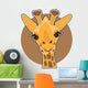 Giraffe Illustration Wall Decal