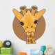 Giraffe Illustration Wall Decal