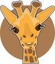 Giraffe Illustration Wall Decal