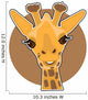 Giraffe Illustration Wall Decal