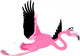 Flamingo - Comic Wall Decal