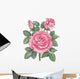 Watercolor roses Wall Decal