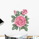 Watercolor roses Wall Decal