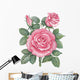 Watercolor roses Wall Decal