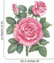Watercolor roses Wall Decal