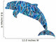 Illustration of Dolphin Composed of Colors Wall Decal