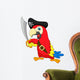 Cute Parrot Pirate Wall Decal
