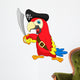 Cute Parrot Pirate Wall Decal