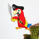 Cute Parrot Pirate Wall Decal