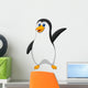 cute pinguin cartoon waving Wall Decal