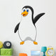 cute pinguin cartoon waving Wall Decal