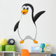 cute pinguin cartoon waving Wall Decal