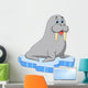 Cute walrus on ice Wall Decal