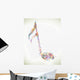 Vector Illustration of an Abstract Background with Music notes Wall Decal